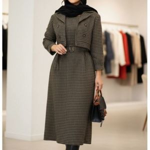 قیمت کت و سارافون پیچازی پشمی مدل آنیسا