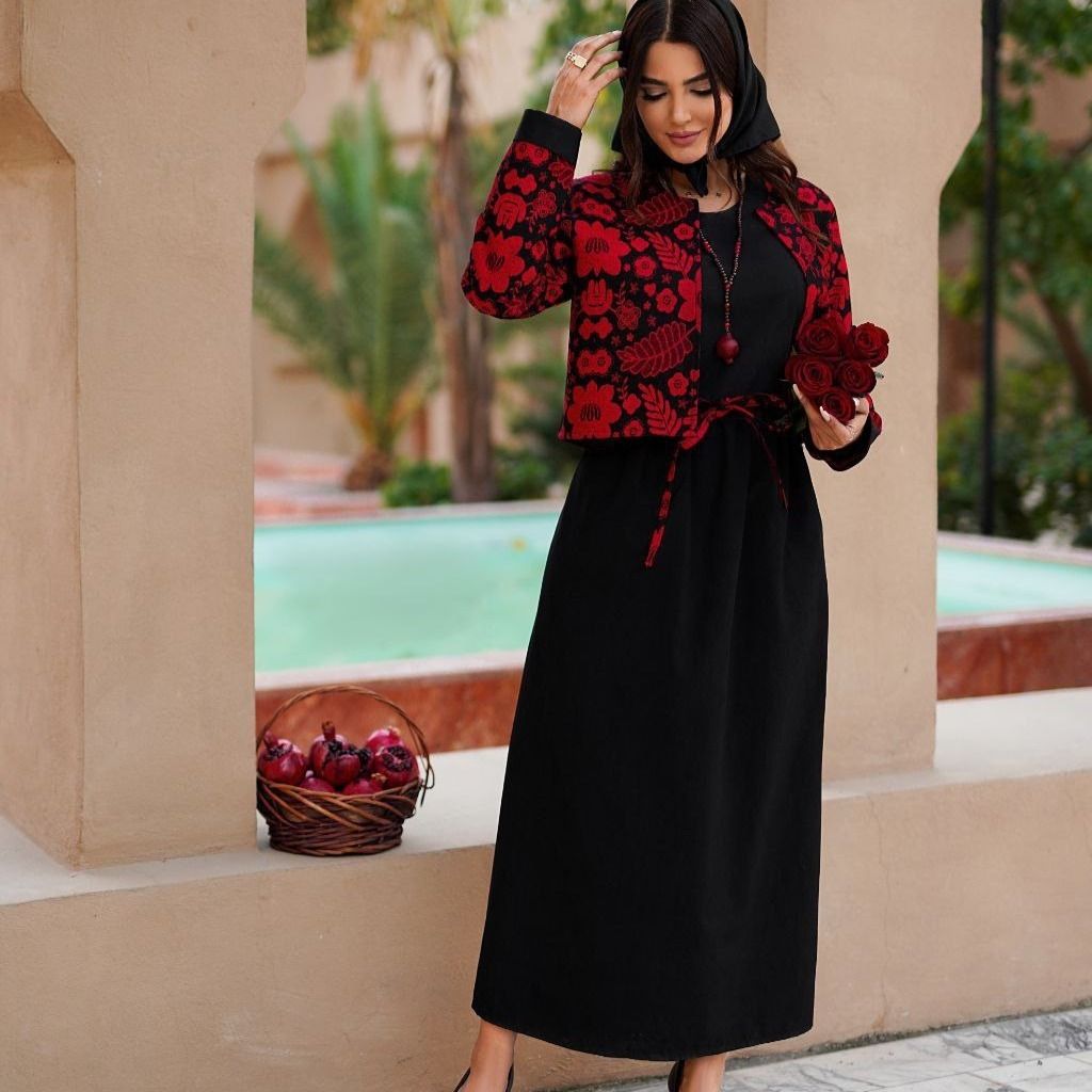 خرید آنلاین کت و سارافون ست یلدایی چنار