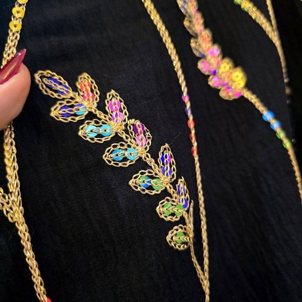 عبا گل گندمی جلو بسته نورا