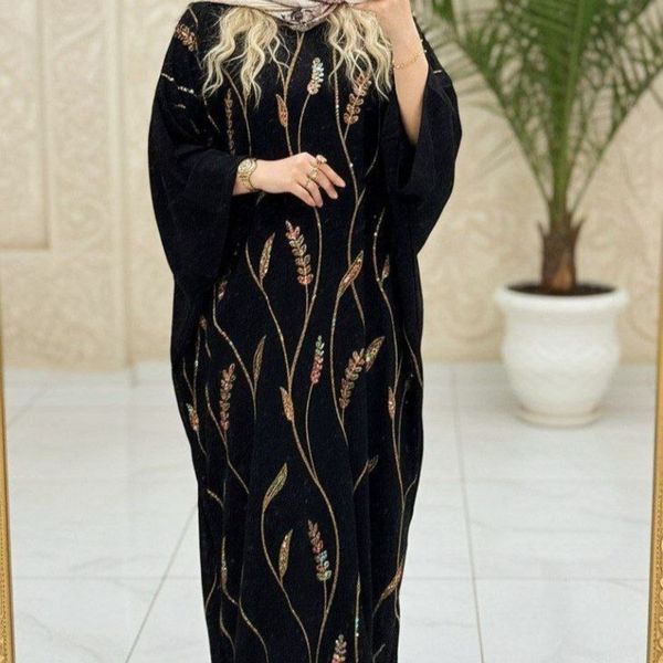 عبا گل گندمی جلو بسته نورا