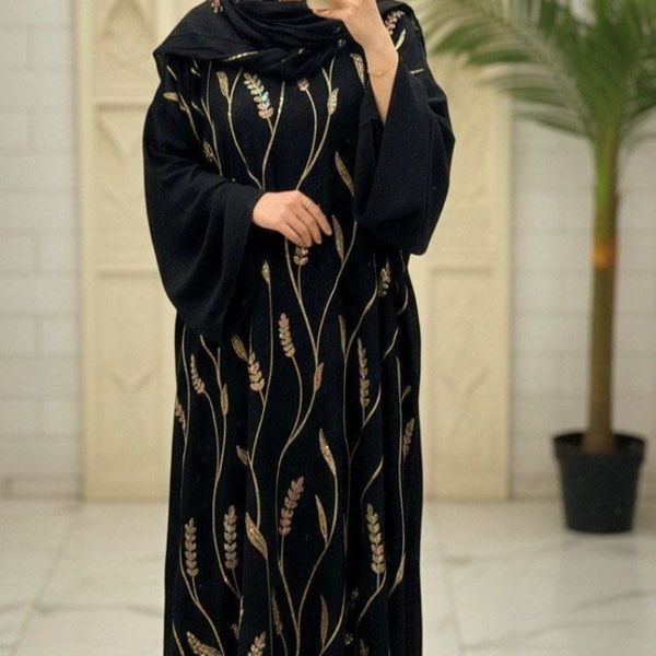 عبا گل گندمی جلو بسته نورا