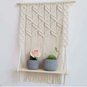 شلف مکرومه چوبی طرح پرنسس