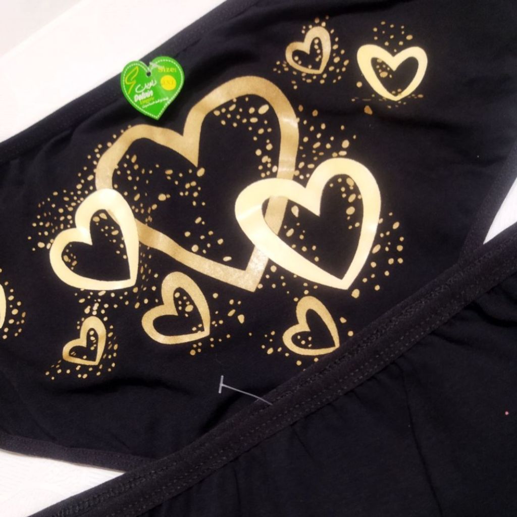 فروش اینترنتی شورت نخ پنبه ای قلبی