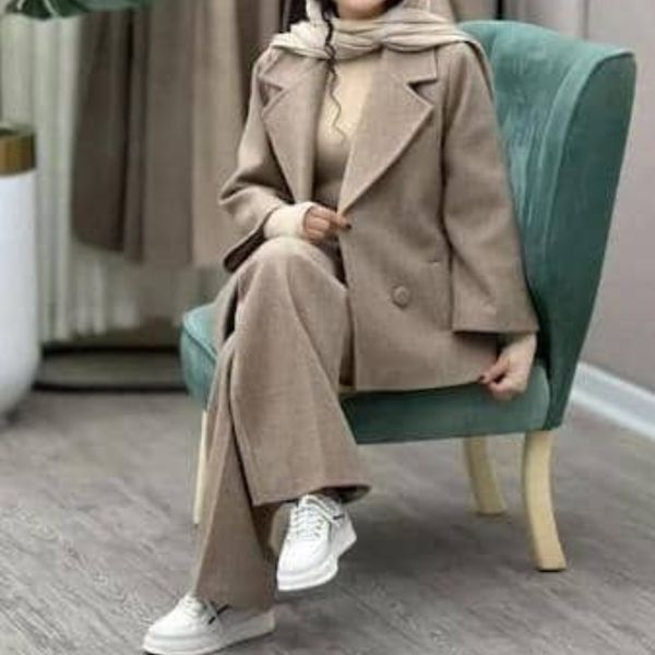 کت و شلوار توییت پشمی