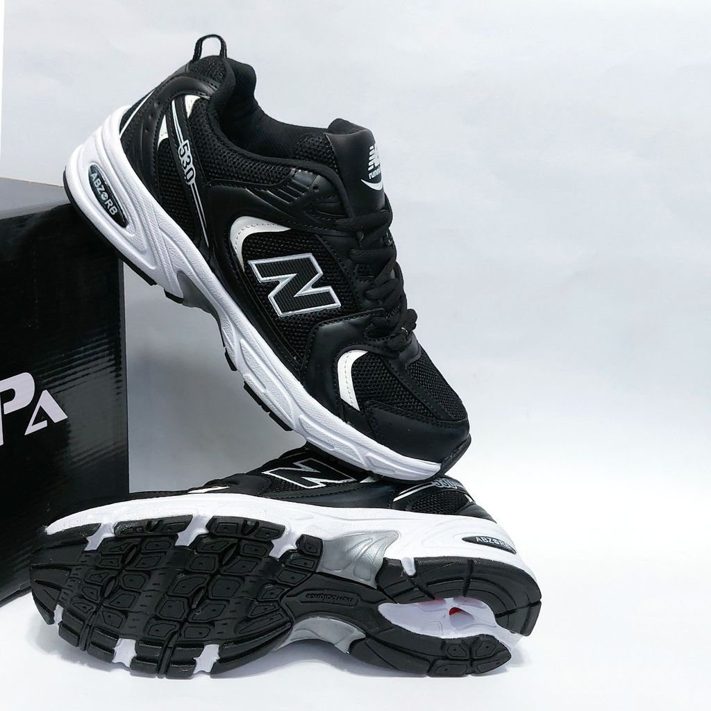 خرید اینترنتی کتونی پرطرفدار نیوبالانس 530 مشکی سفید New balance