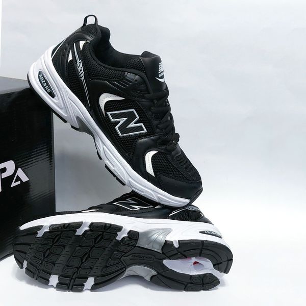 کتونی پرطرفدار نیوبالانس 530 مشکی سفید New balance