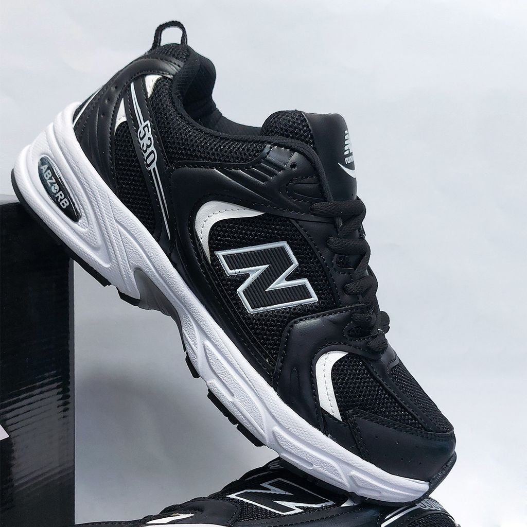 خرید اینترنتی کتونی پرطرفدار نیوبالانس 530 مشکی سفید New balance