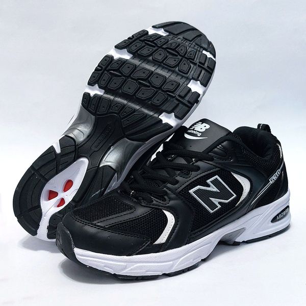 کتونی پرطرفدار نیوبالانس 530 مشکی سفید New balance