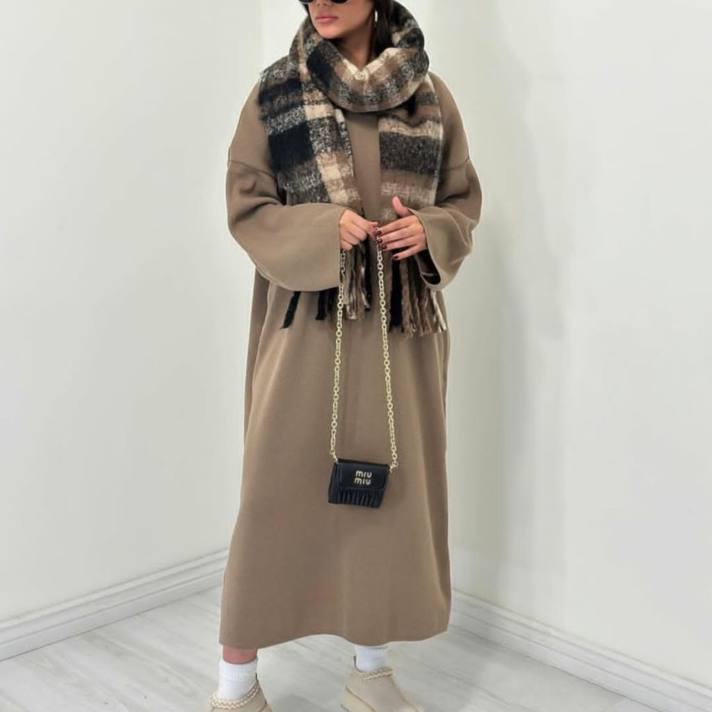 خرید اینترنتی کفتان بافت زنانه فری سایز تا 52