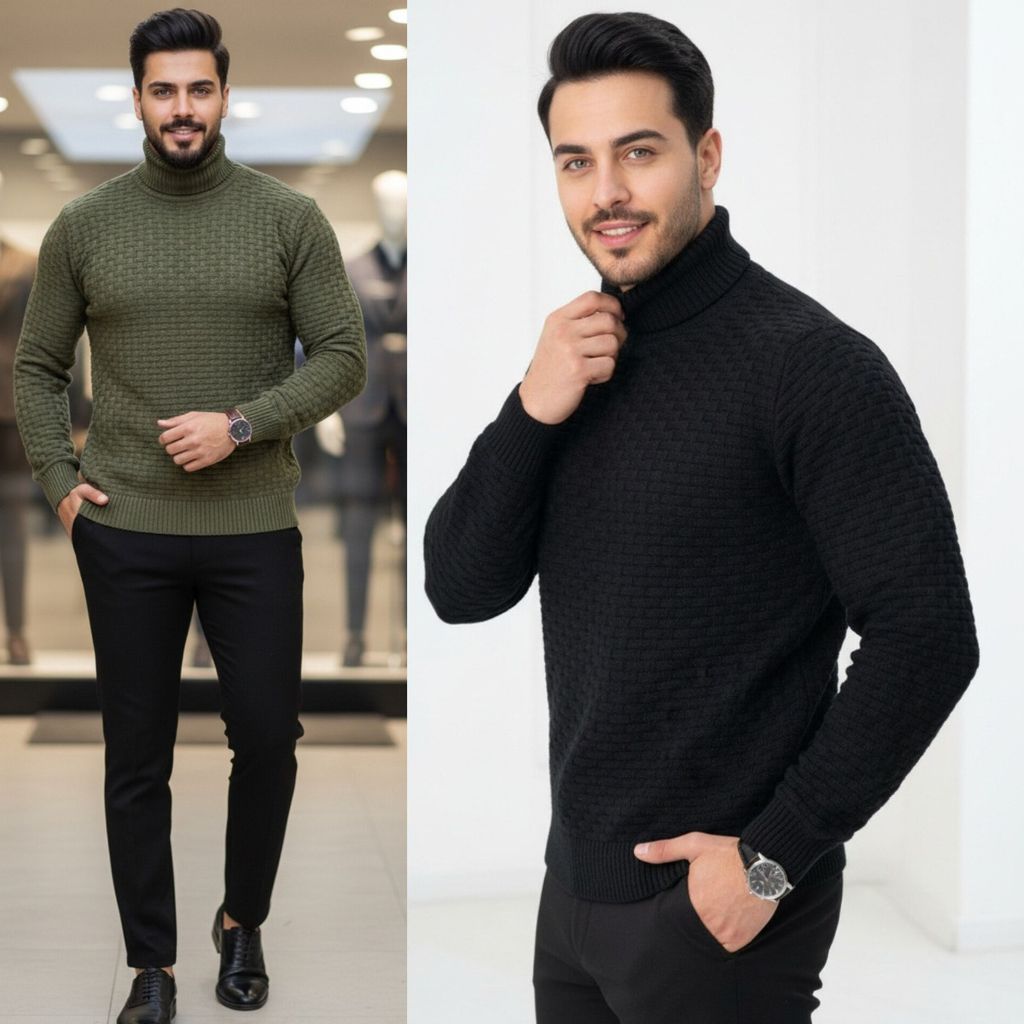 خرید اینترنتی بافت مردانه طرح حصیری