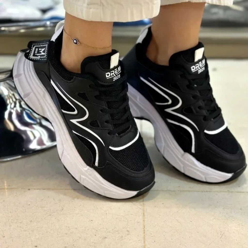 خرید اینترنتی کفش اسپرت زیره پیو سبک برند صدف گلد مدل موجی