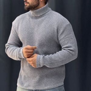 قیمت ارزان بافت مردانه طرح یقه اسکی درشت بافت