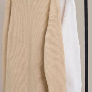 خرید آنلاین بافت مردانه طرح یقه اسکی درشت بافت