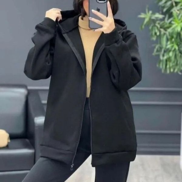 سوییشرت تو کرکی جلو زیپ