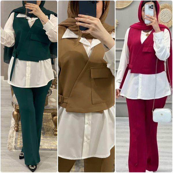 سه تیکه جلیقه شلوار و شومیز