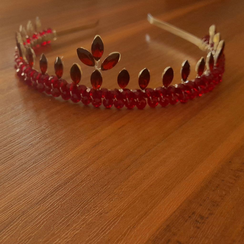 خرید آنلاین تاج مدل نیم تاج یلدایی اناری