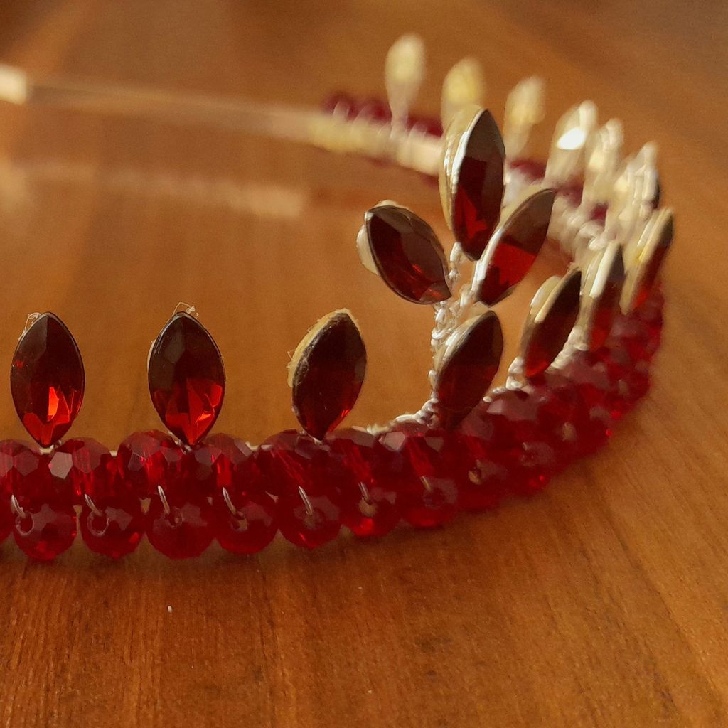 فروش اینترنتی تاج مدل نیم تاج یلدایی اناری