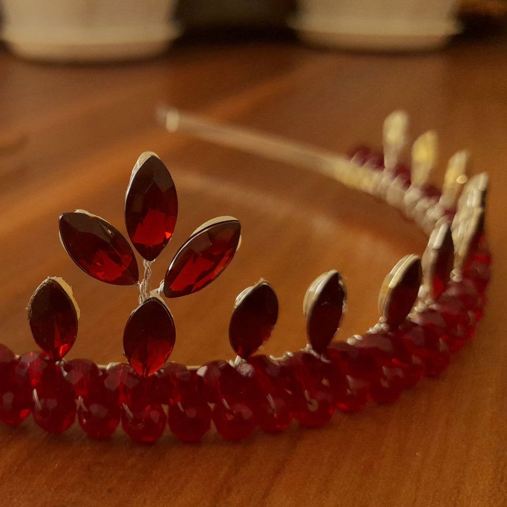 قیمت ارزان تاج مدل نیم تاج یلدایی اناری