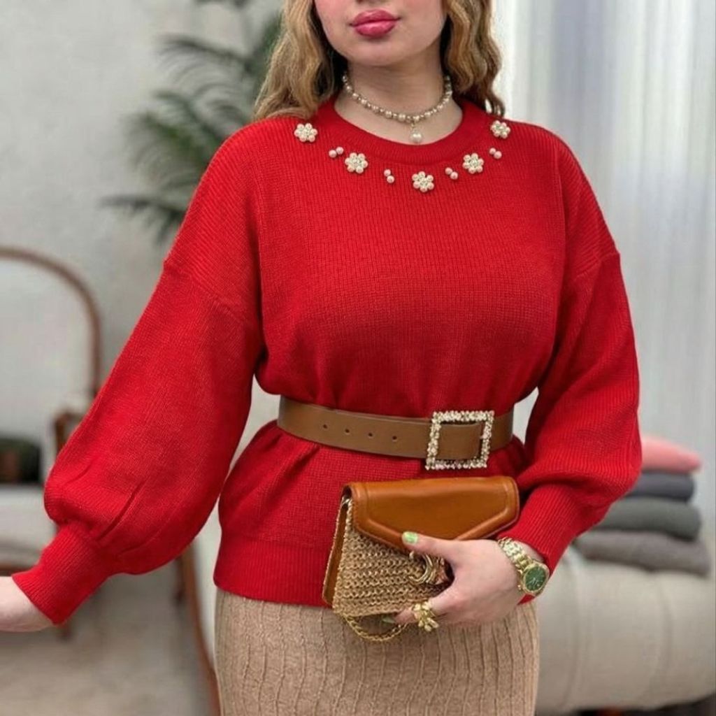 خرید آنلاین بلوز بافت مروارید نورا