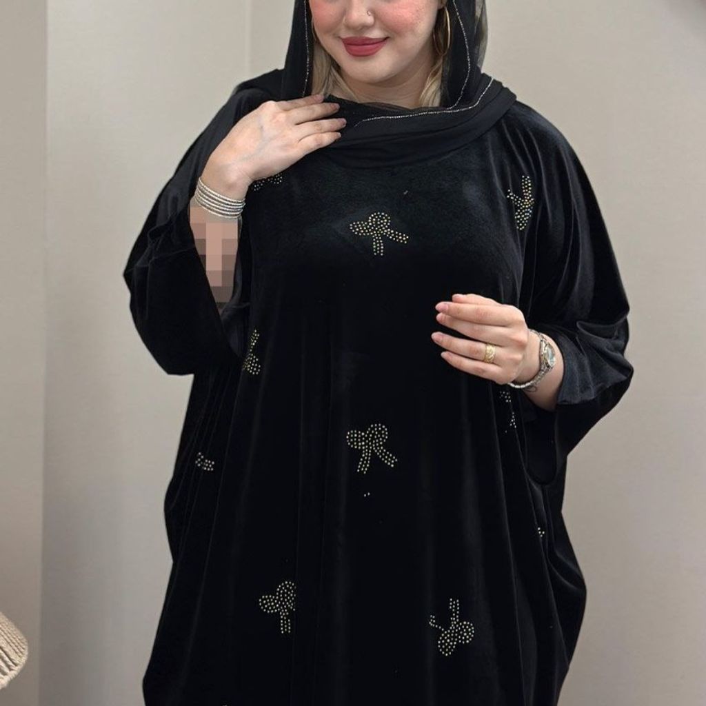 خرید آنلاین کفتان عبایی مخمل