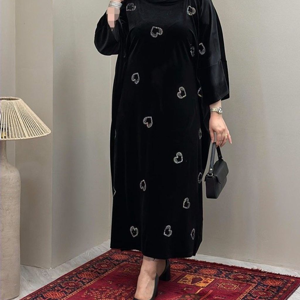 خرید آنلاین کفتان عبایی مخمل