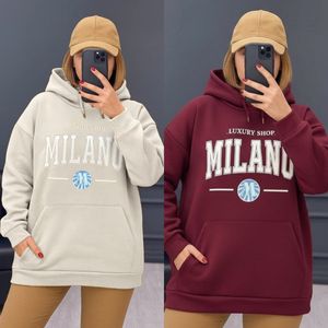 خرید اینترنتی هودی زنانه و مردانه طرح میلانو