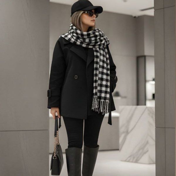 پالتو فوتر کوبیده پشمی