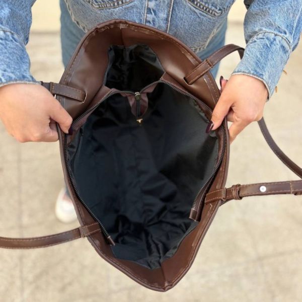 کیف دوشی زنانه و دخترانه جادار مدل زاویر پروانه