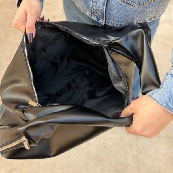 کیف دوشی جادار زنانه و دخترانه مدل کانبو پروانه