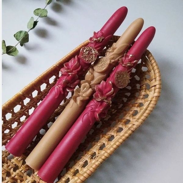 شمع یلدا شمع قلمی انار