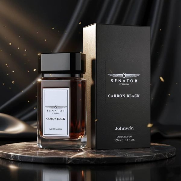 عطر اصل اماراتی مردانه سناتور کربن بلک جانوین - گرم و تلخ مخصوص فصل پاییز