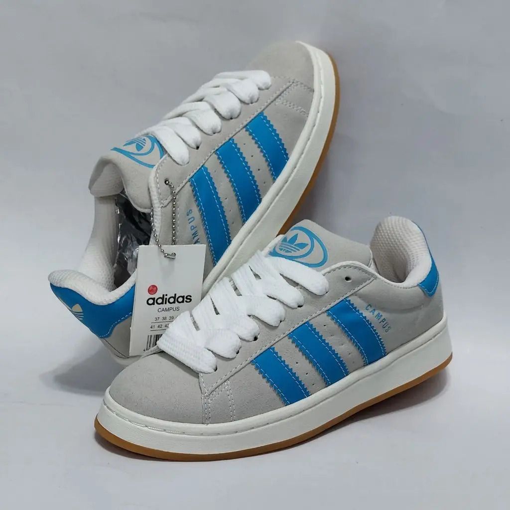 قیمت کتونی آدیداس کامپوس طوسی آبی کیفیت بالا Adidas Campus