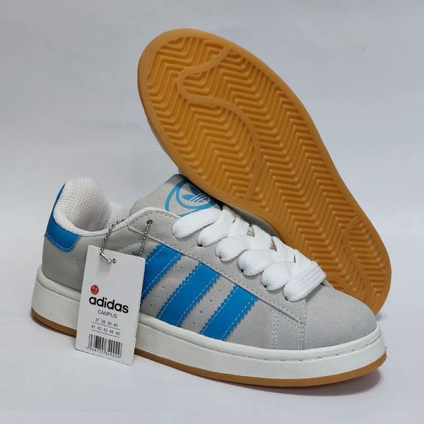 کتونی آدیداس کامپوس طوسی آبی کیفیت بالا Adidas Campus