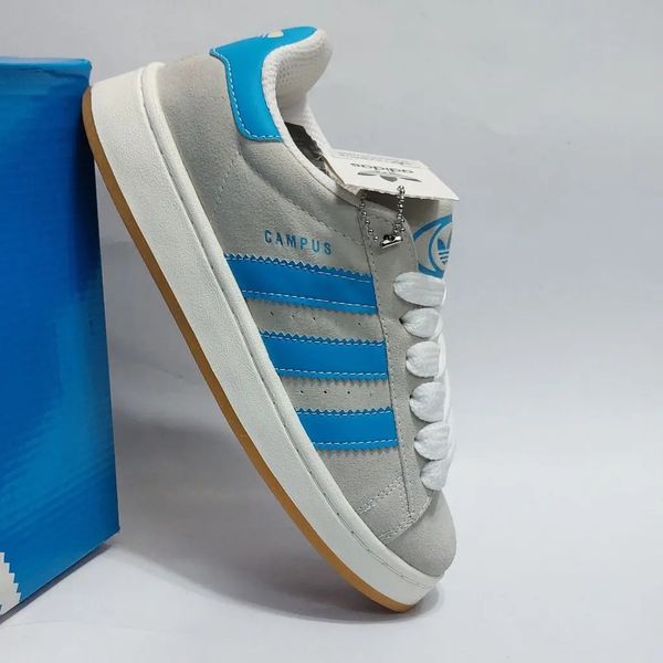 کتونی آدیداس کامپوس طوسی آبی کیفیت بالا Adidas Campus