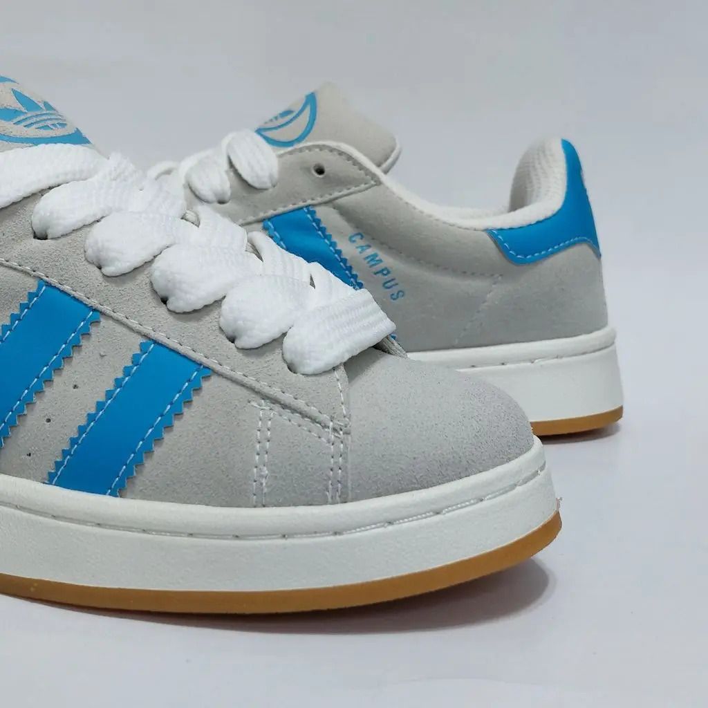 خرید انلاین کتونی آدیداس کامپوس طوسی آبی کیفیت بالا Adidas Campus