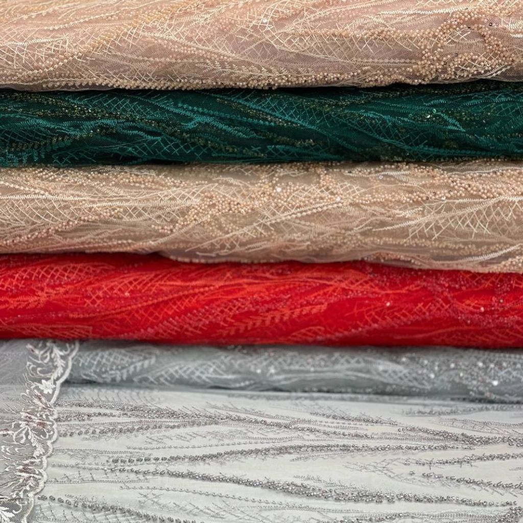 فروش اینترنتی پارچه توری مجلسی ابریشم دوزی3