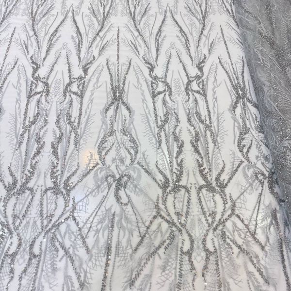 پارچه توری مجلسی ابریشم دوزی3