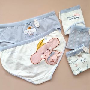 شورت عروسکی زنانه طرح فیل بسته 5 عددی