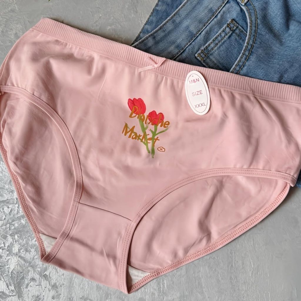 قیمت ارزان شورت عروسکی زنانه طرح گل بسته 5 عددی