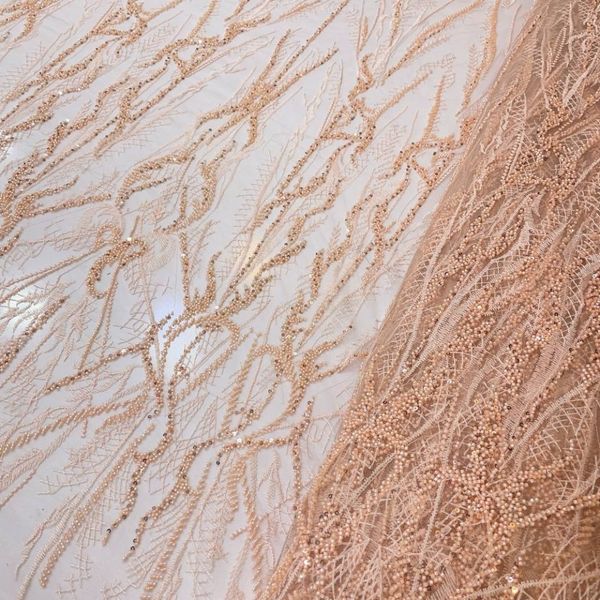 پارچه توری مجلسی ابریشم دوزی5