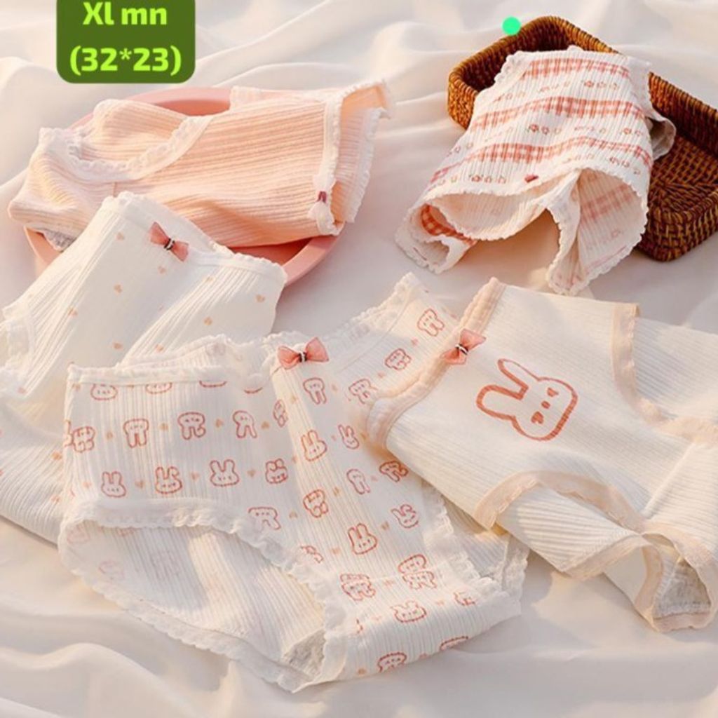 فروش اینترنتی شورت عروسکی کبریتی زنانه مدل خرگوش بسته 5 عددی