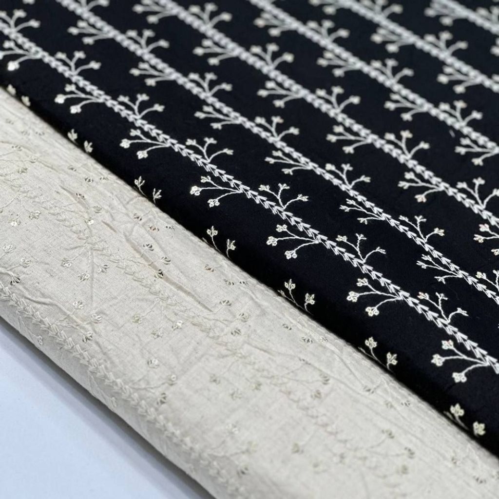 قیمت پارچه لنین سوزن دوزی