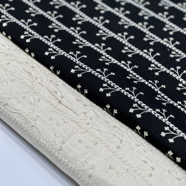 پارچه لنین سوزن دوزی