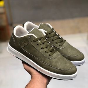 خرید انلاین کفش چرم مردانه لاگوست زیتونی دور دوخت