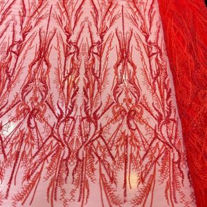 پارچه توری مجلسی ابریشم دوزی جدید 4