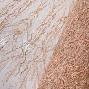 پارچه توری مجلسی ابریشم دوزی جدید 5