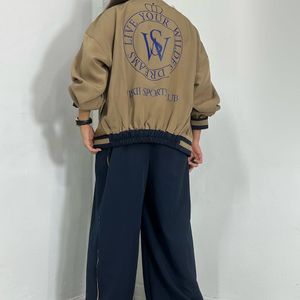 خرید آنلاین ست دوتیکه کتان مخملی ترک( بامبر جکت،شلوار)