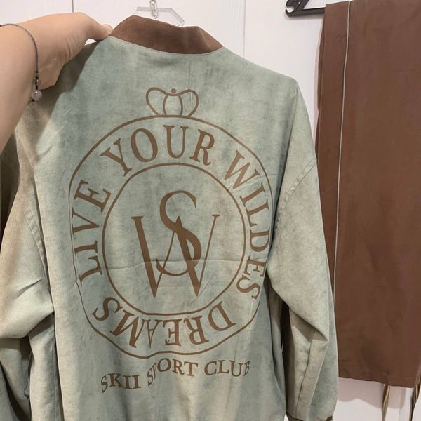 ست دوتیکه کتان مخملی ترک( بامبر جکت،شلوار)