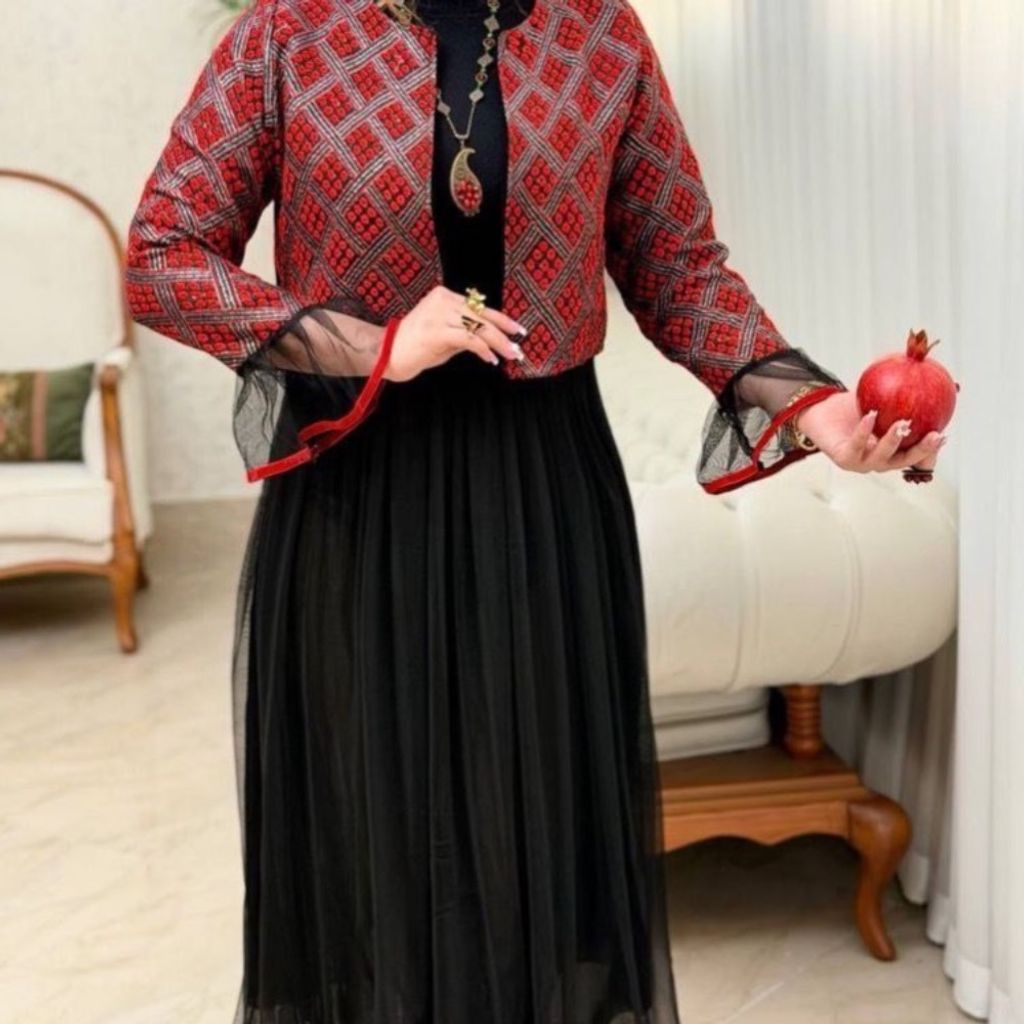 مشخصات کت دامن مجلسی یلدایی