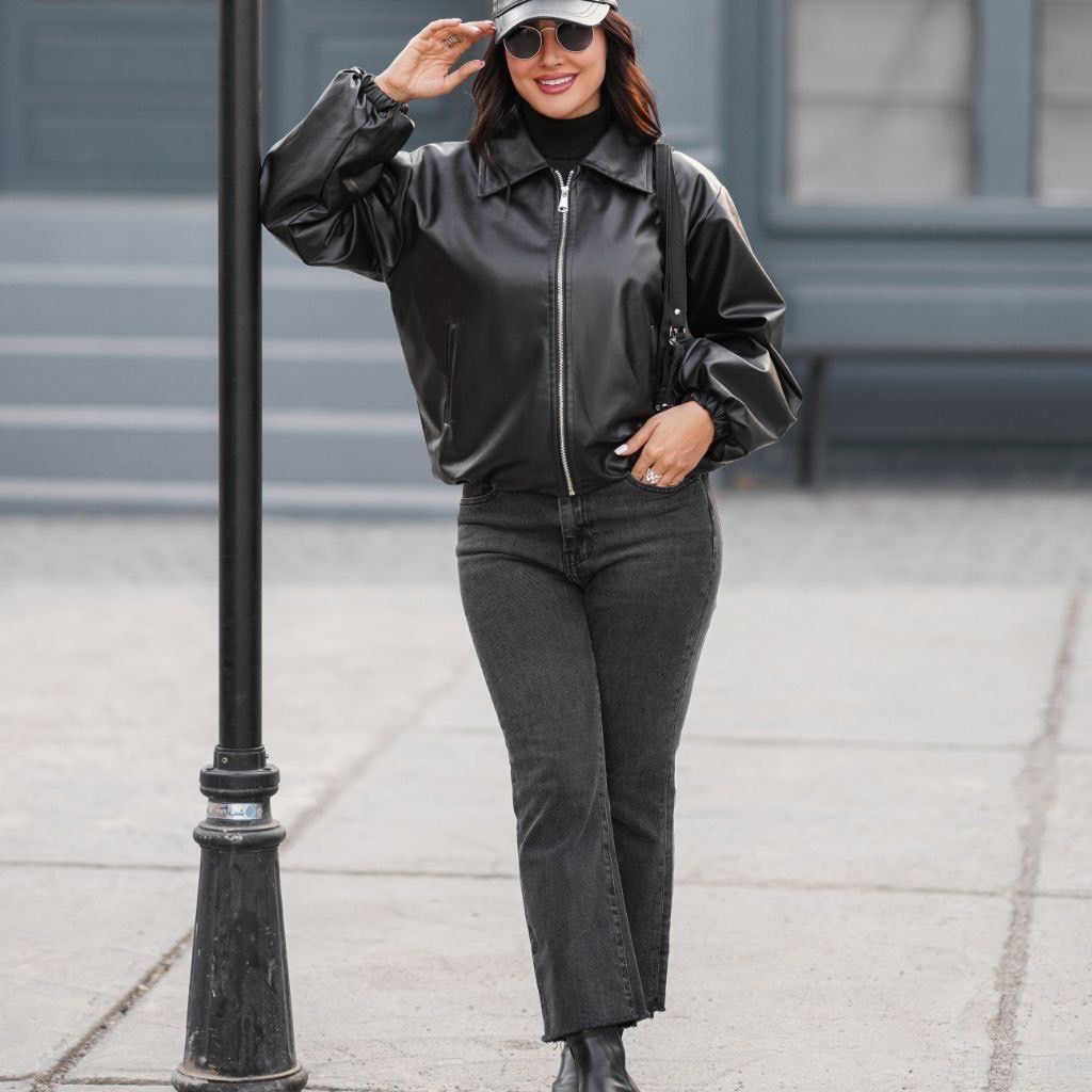 مشخصات بامبر جکت چرم گرم بالا( آستر دار)